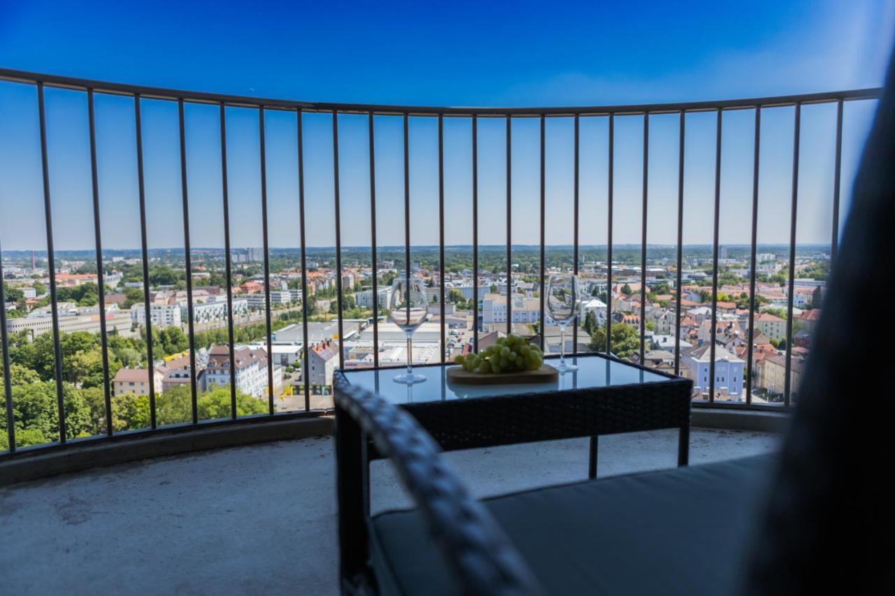 Fresh Apartment - 20Th Floor - Netflix - Center Augsburg Dış mekan fotoğraf