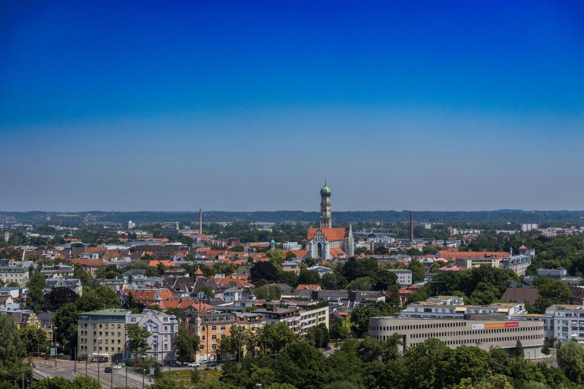 Fresh Apartment - 20Th Floor - Netflix - Center Augsburg Dış mekan fotoğraf